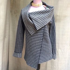 A. IDA Italian Made Wool Blend Knit Cardigan